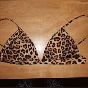 NWT - Summersalt Leopard Print Triangle Bikini Top